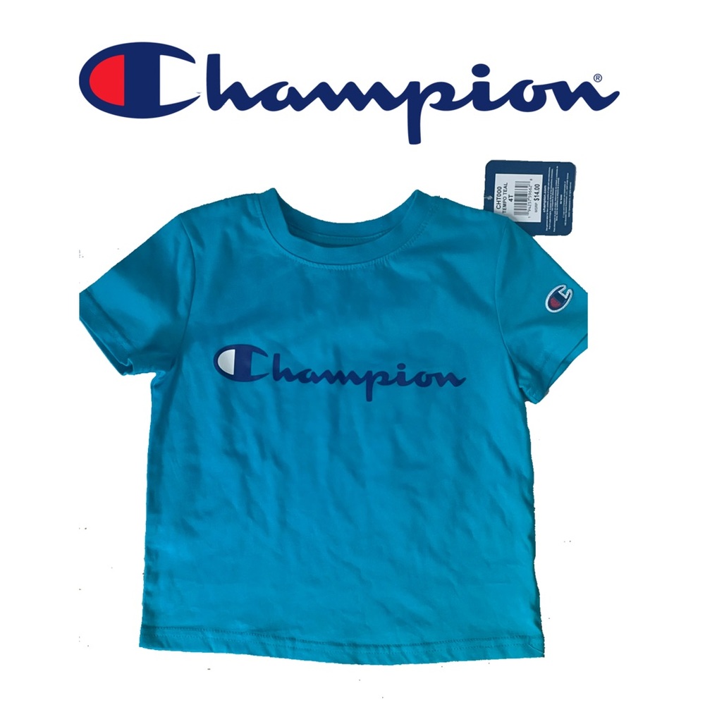 Champion Tee Tempo Teal Toddler 4T